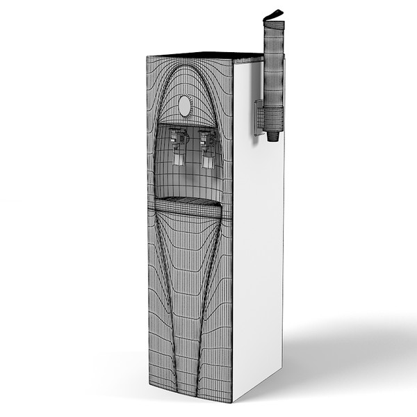 water cooler dispenser 3d max - Water cooler dispenser Ecotronic by archstyle